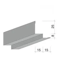 Профиль угловой PLL А6/А8 L 3000 мм белый матовый сталь Профиль угловой PLL А6/А8 L 3000 мм белый матовый сталь
