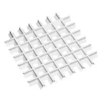 Грильято Пирамидальный ячейка 86х86мм, белый матовый, высота 35 мм, ширина 10 мм