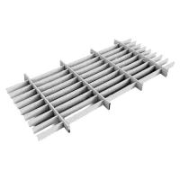 Грильято Жалюзи ячейка 300x60 мм, белый матовый, высота 30 / 50 мм, ширина 10 мм