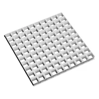 Грильято GL-15 ячейка 60x60, высота 37 мм, ширина 15 мм, белый матовый