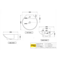 Раковина Essco Elements ECS-WHT-931 Белая