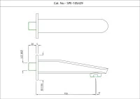 Излив для ванны Essco Orbit SPE-CHR-105429 Хром