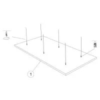 Экофон Соло PE Прямоугольник 2400x1200мм, Белый