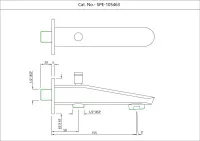 Излив для ванны Essco Orbit SPE-CHR-105463 с дивертором Хром