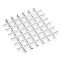 Грильято Пирамидальный ячейка 86х86мм, белый матовый, высота 35 мм, ширина 10 мм