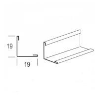 Профиль угловой PL 19x19х3000 мм белый матовый оцинкованный Профиль угловой PL 19x19х3000 мм белый матовый оцинкованный