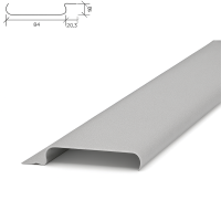 Потолочная рейка Албес A84AC металлик матовый с перфорацией