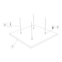 Экофон Соло PE Квадрат 1200x1200мм, Белый